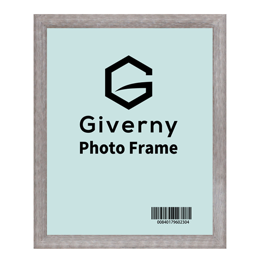 Giverny 8x10 Photo Picture Frames, Light Grey Photo Frames, Tabletop or Wall Mounting Display for Home & Office Decor, Set of 4