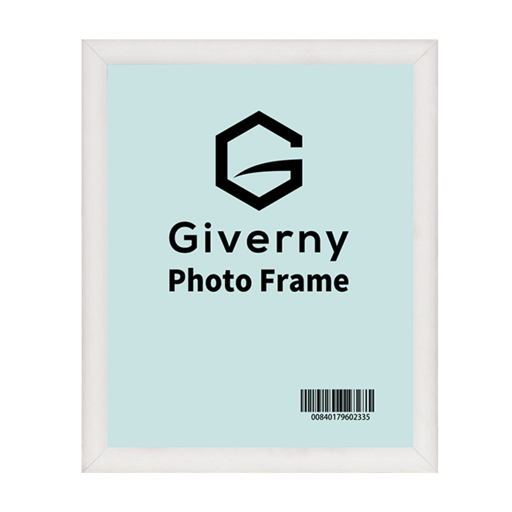 Giverny 8x10 Photo Picture Frames, White Photo Frames, Tabletop or Wall Mounting Display for Home & Office Decor, Set of 4