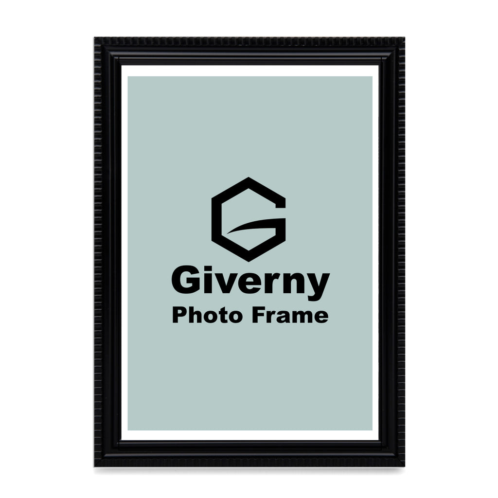 Giverny Picture Frame(4x6 Black), 2-Pack Wall-Mounted or Desk Top Display, Ultra-Light Photo Frame with Plexiglass Panel for Weddings, Parties, Ceremonies, Living Rooms, Bedrooms